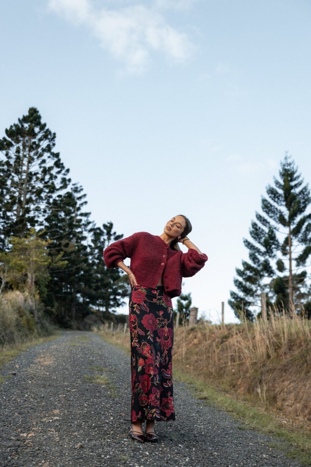 Maxi Skirt - Black Floral - Image 2