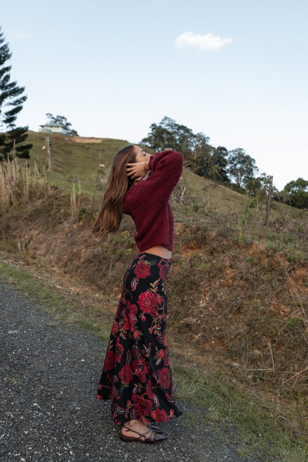 Maxi Skirt - Black Floral - Image 3