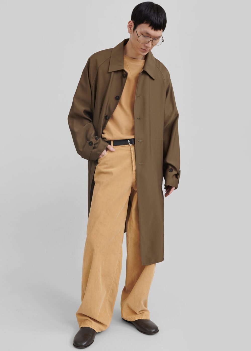 Oversized Coat - Camel - Image 11