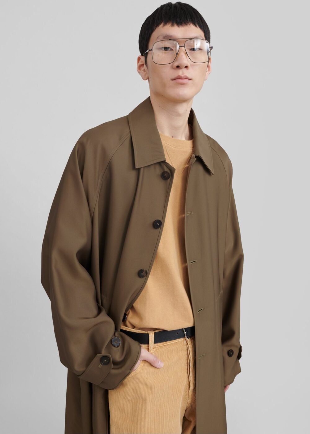 Oversized Coat - Camel - Image 12