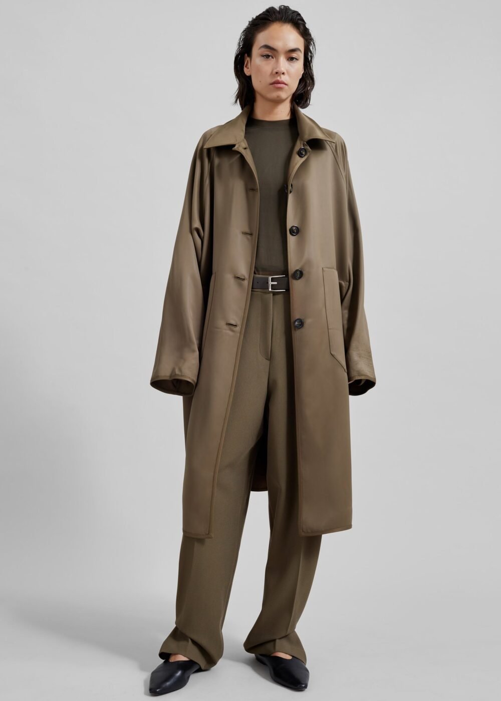 Oversized Coat - Camel - Image 6