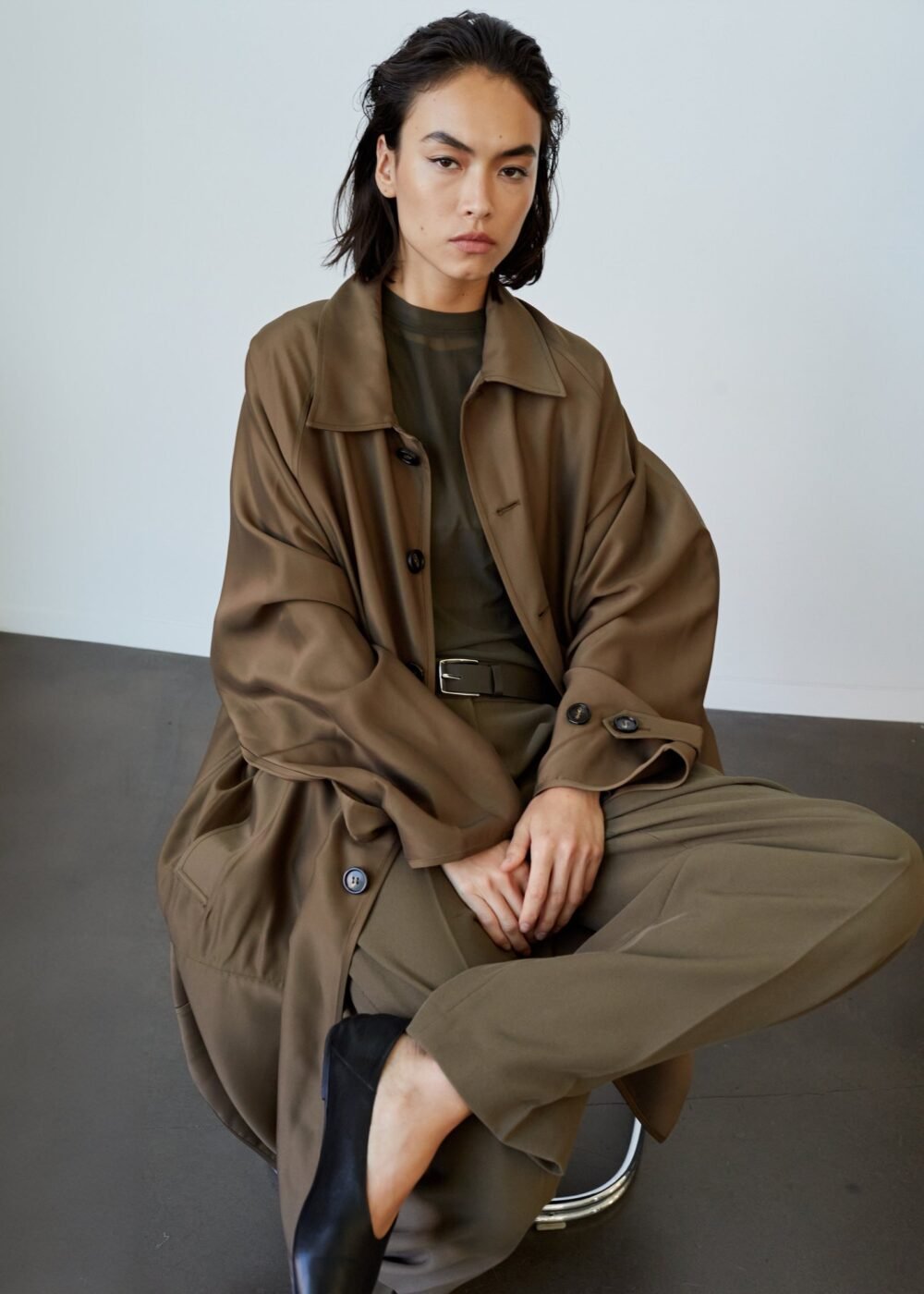 Oversized Coat - Camel - Image 2