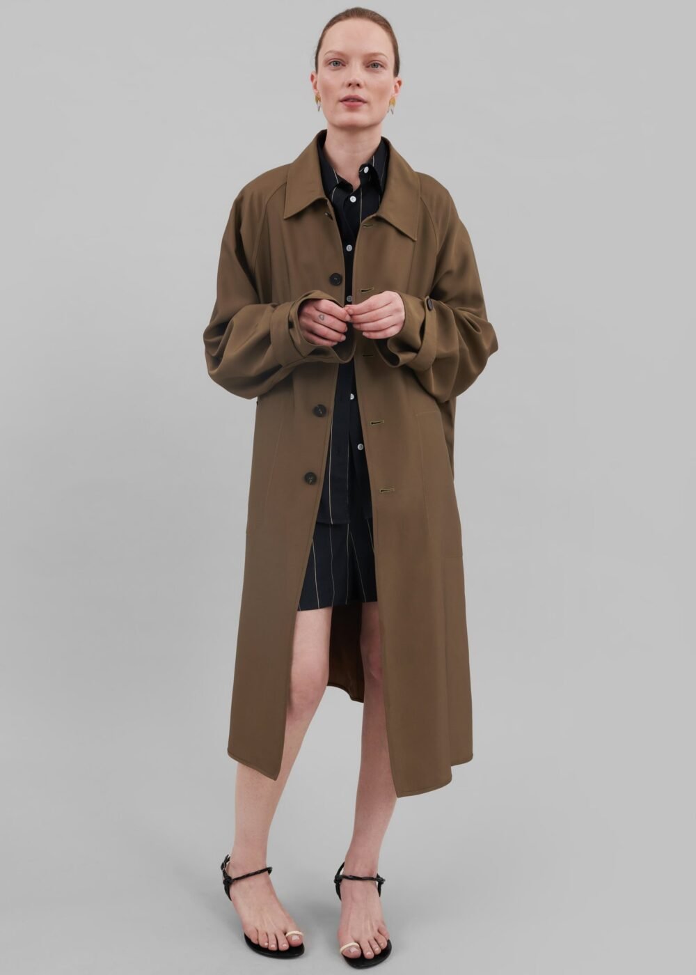 Oversized Coat - Camel - Image 9