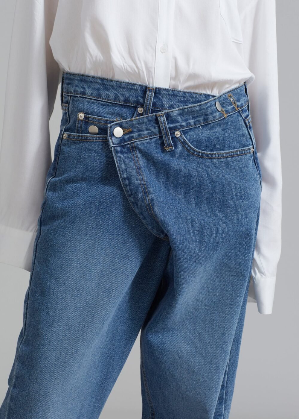 Denim Pants - Medium Wash - Image 2