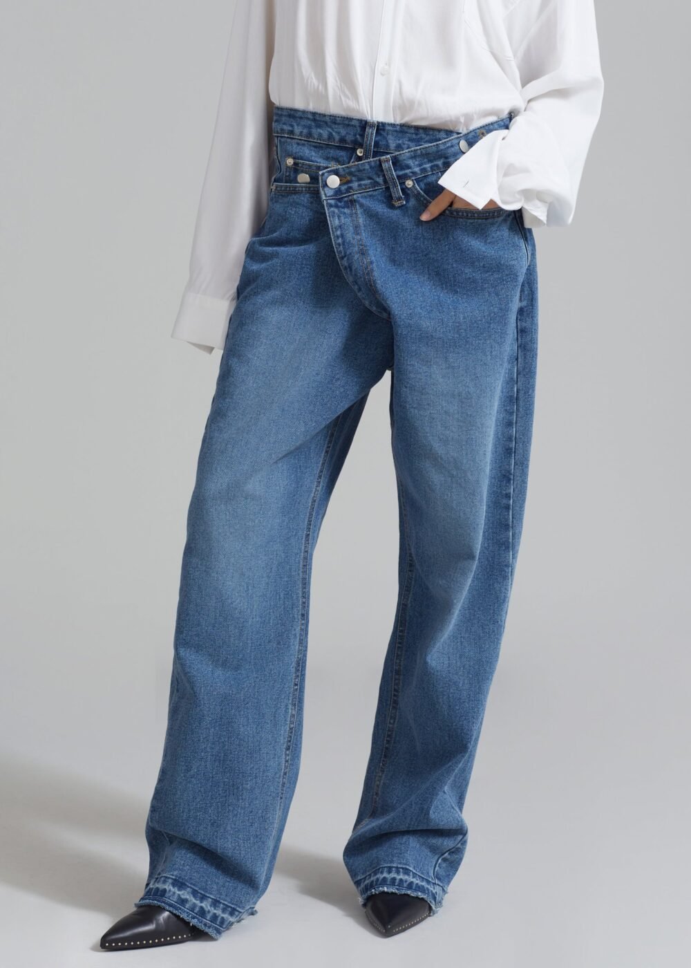 Denim Pants - Medium Wash