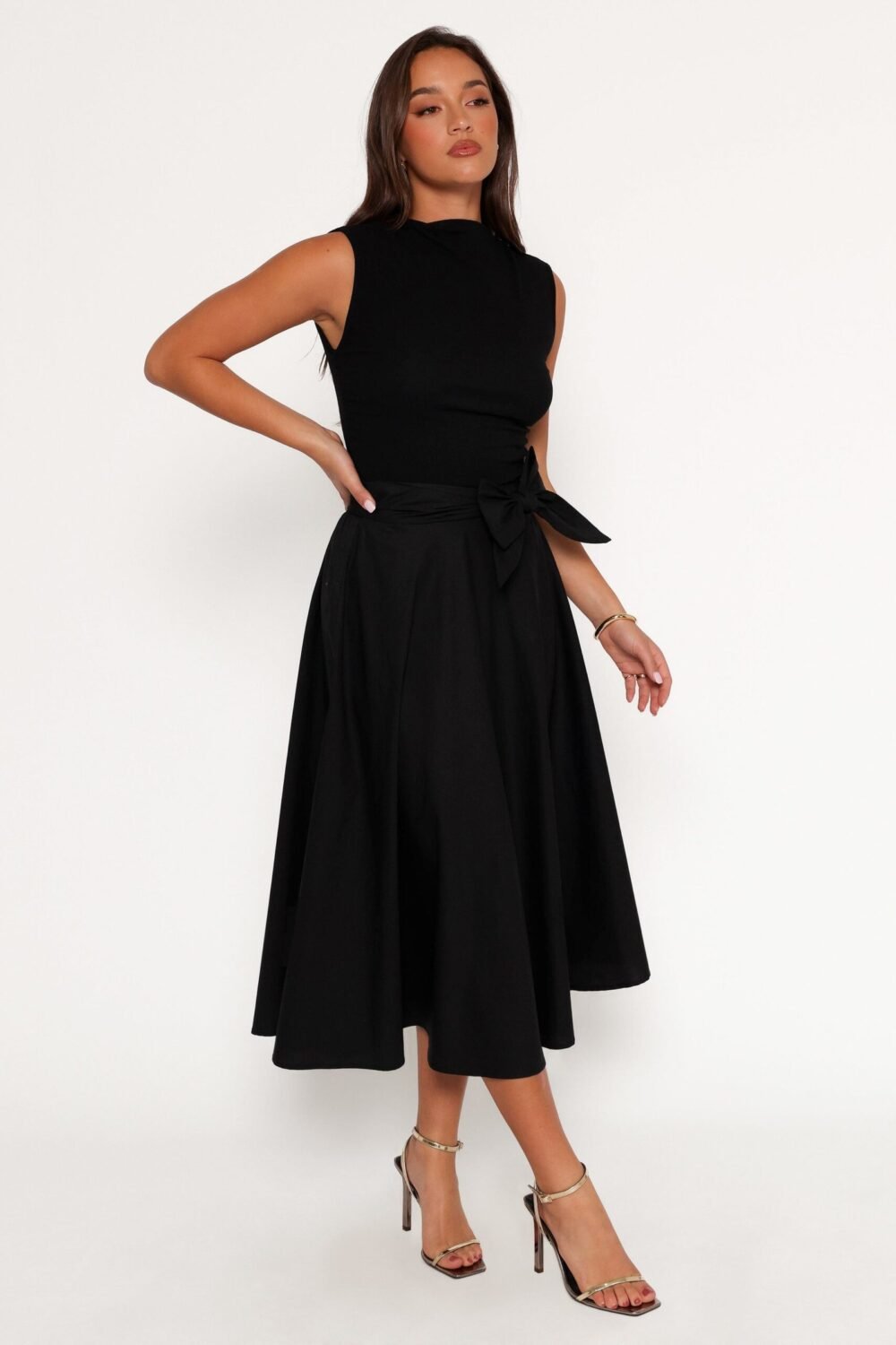 Midi Skirt - Black - Image 6