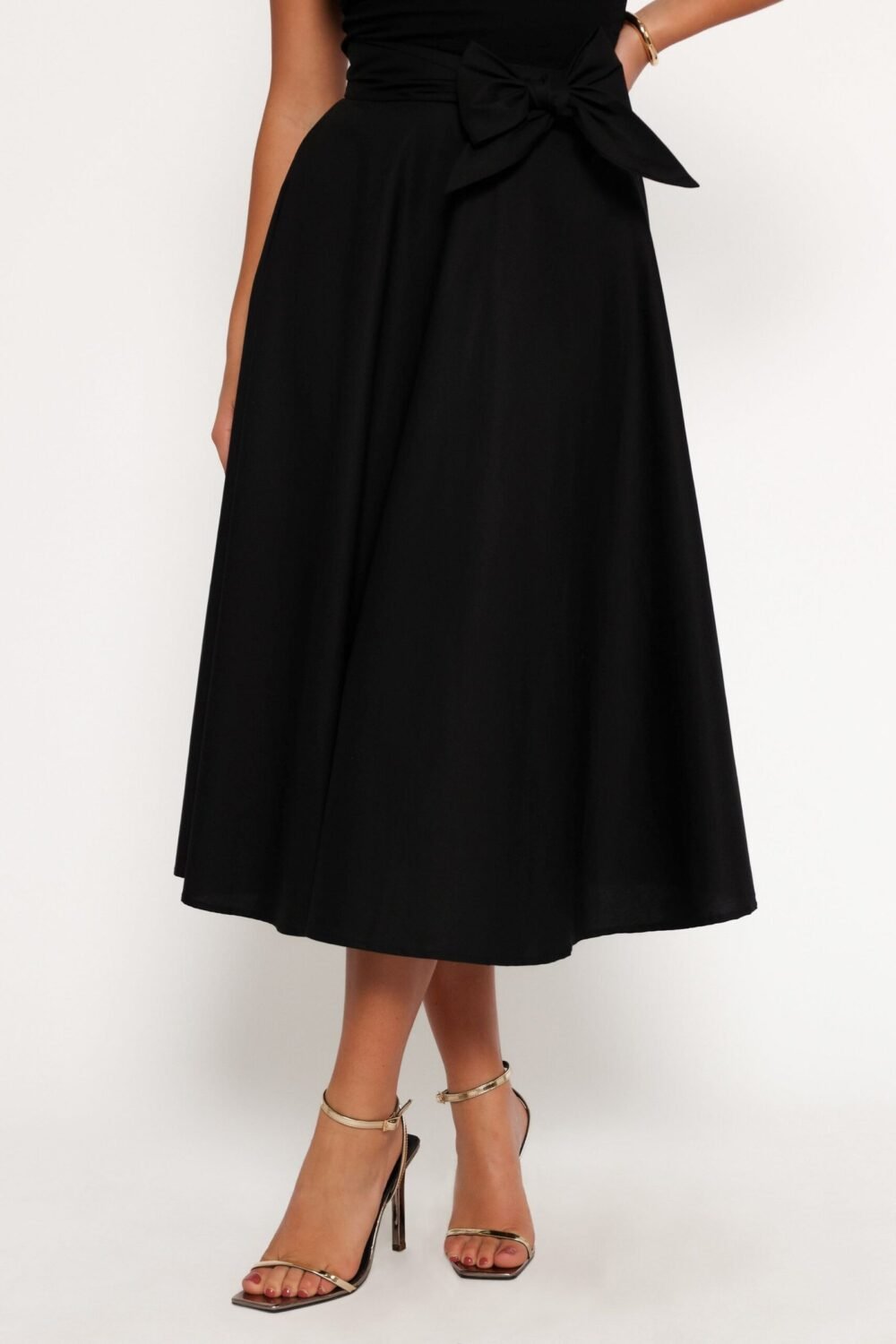 Midi Skirt - Black - Image 7