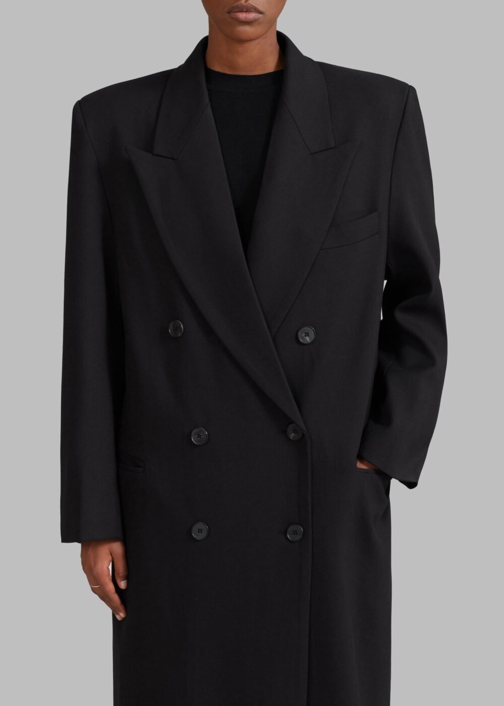 Long Coat - Black - Image 8