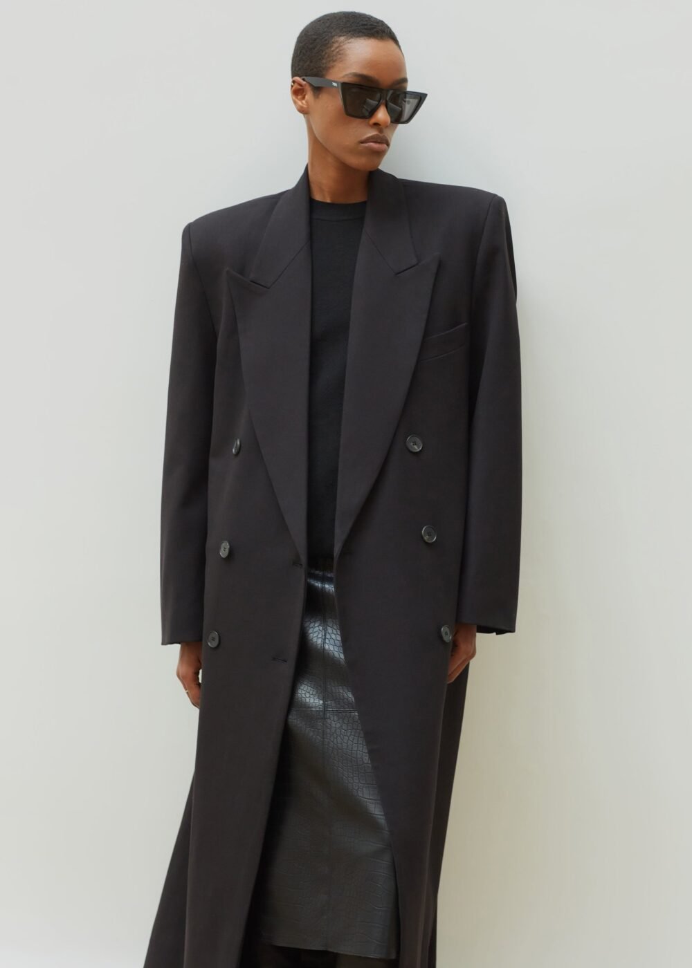 Long Coat - Black - Image 2