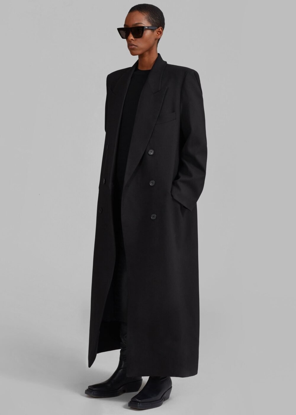 Long Coat - Black - Image 9