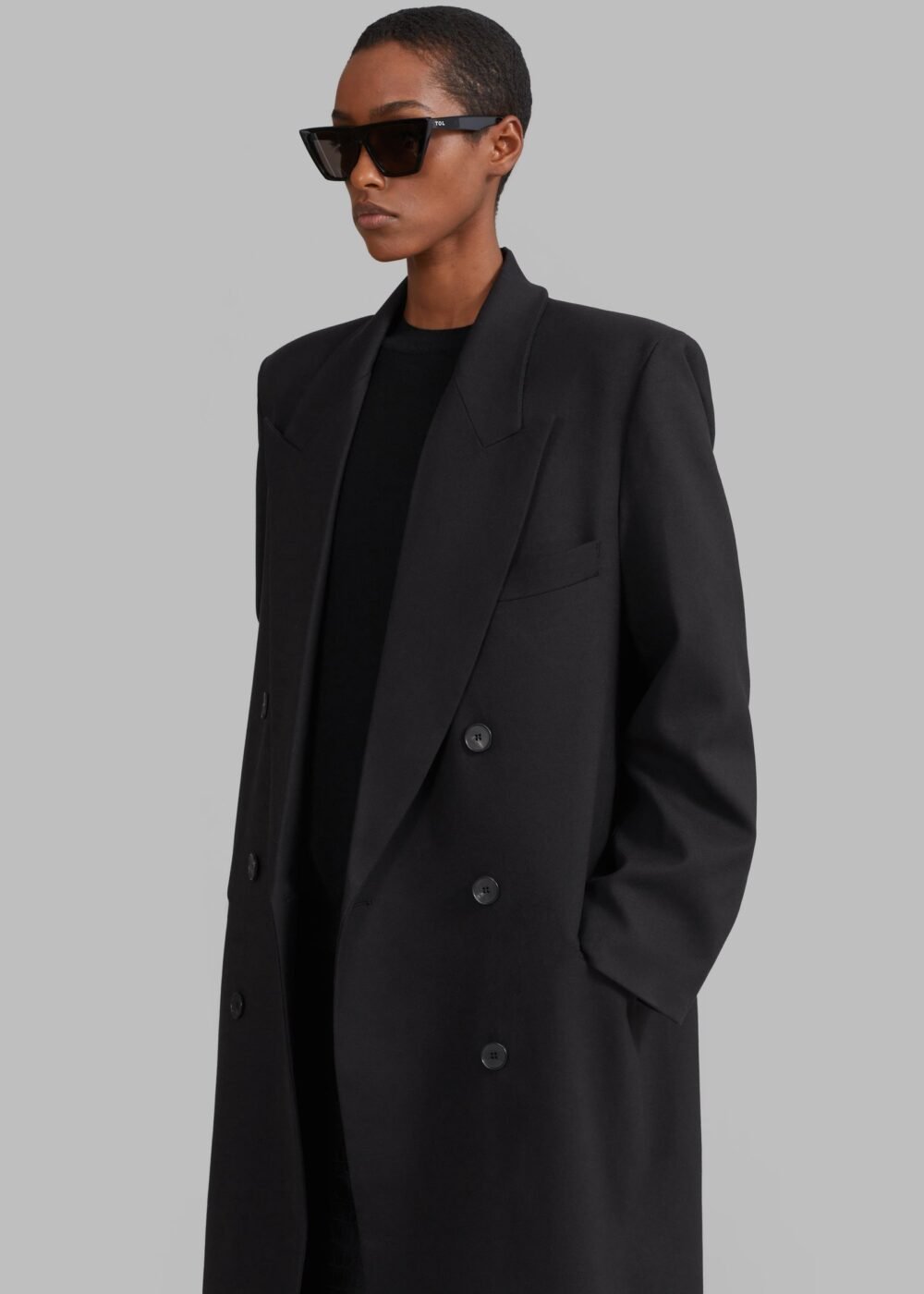 Long Coat - Black - Image 4