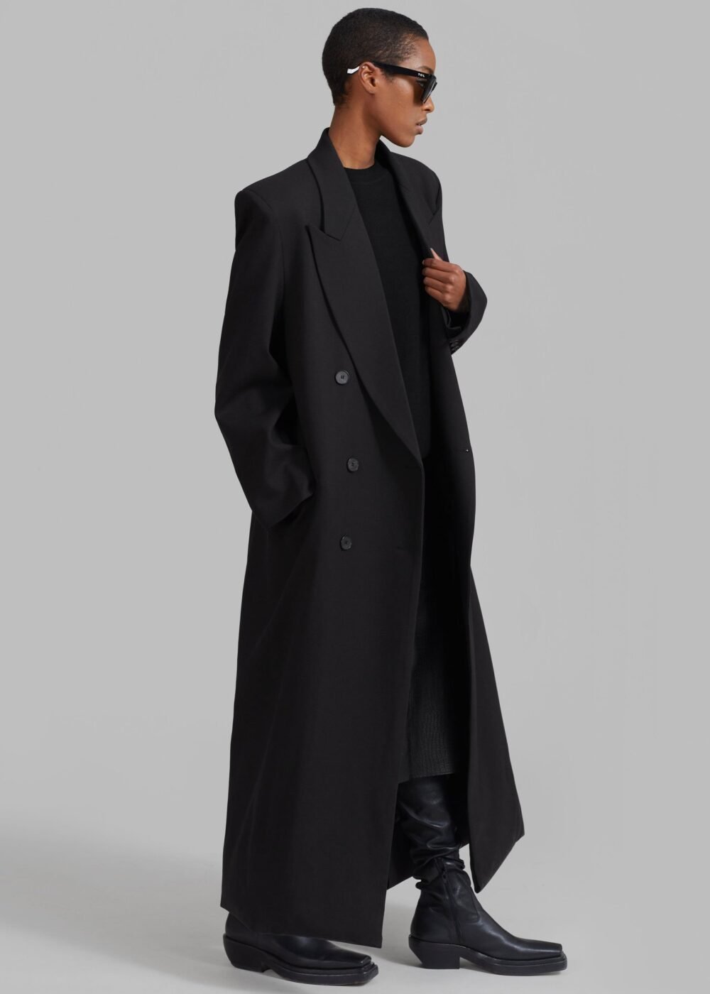 Long Coat - Black - Image 3