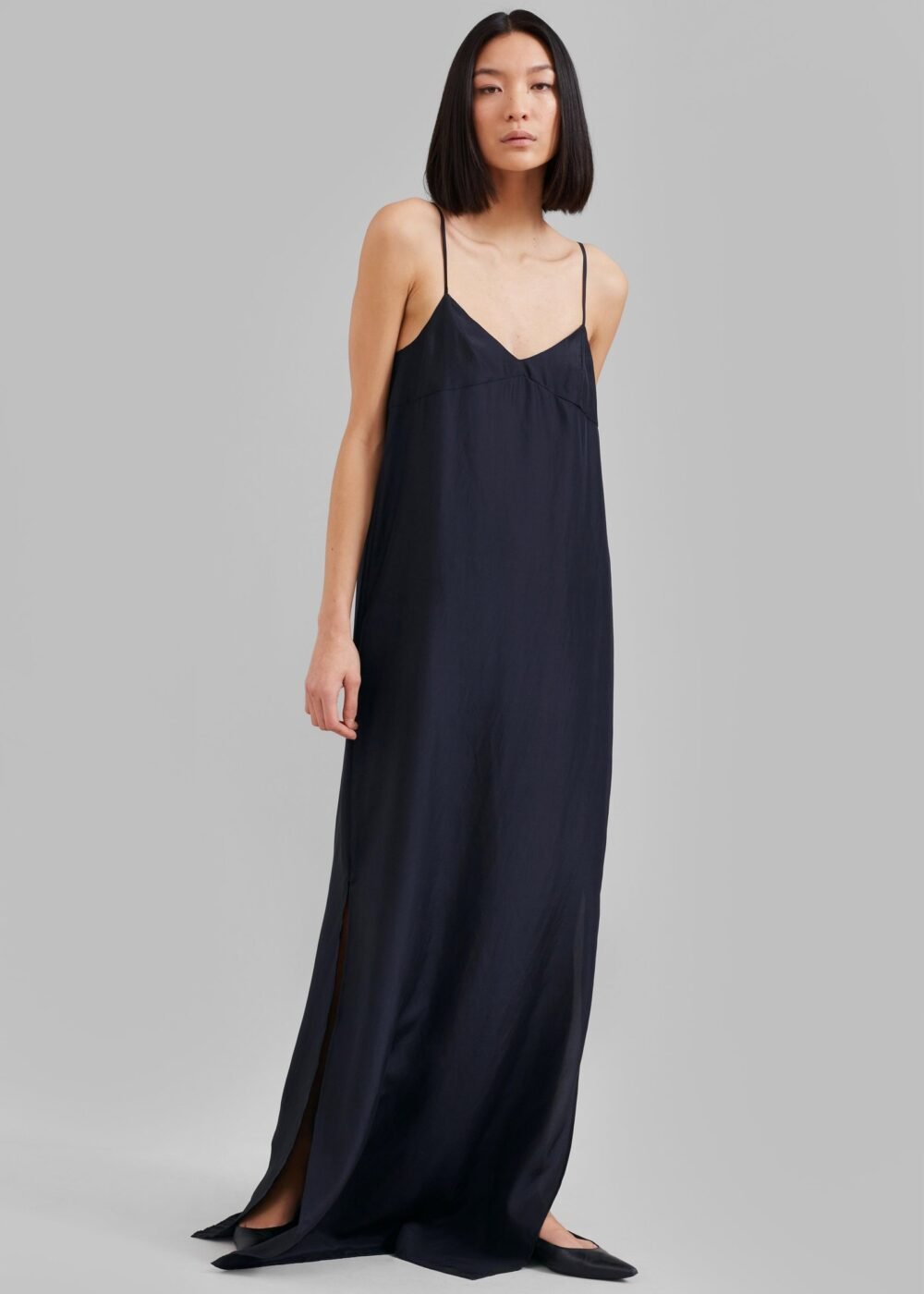 Sleeveless Maxi Dress - Navy - Image 5