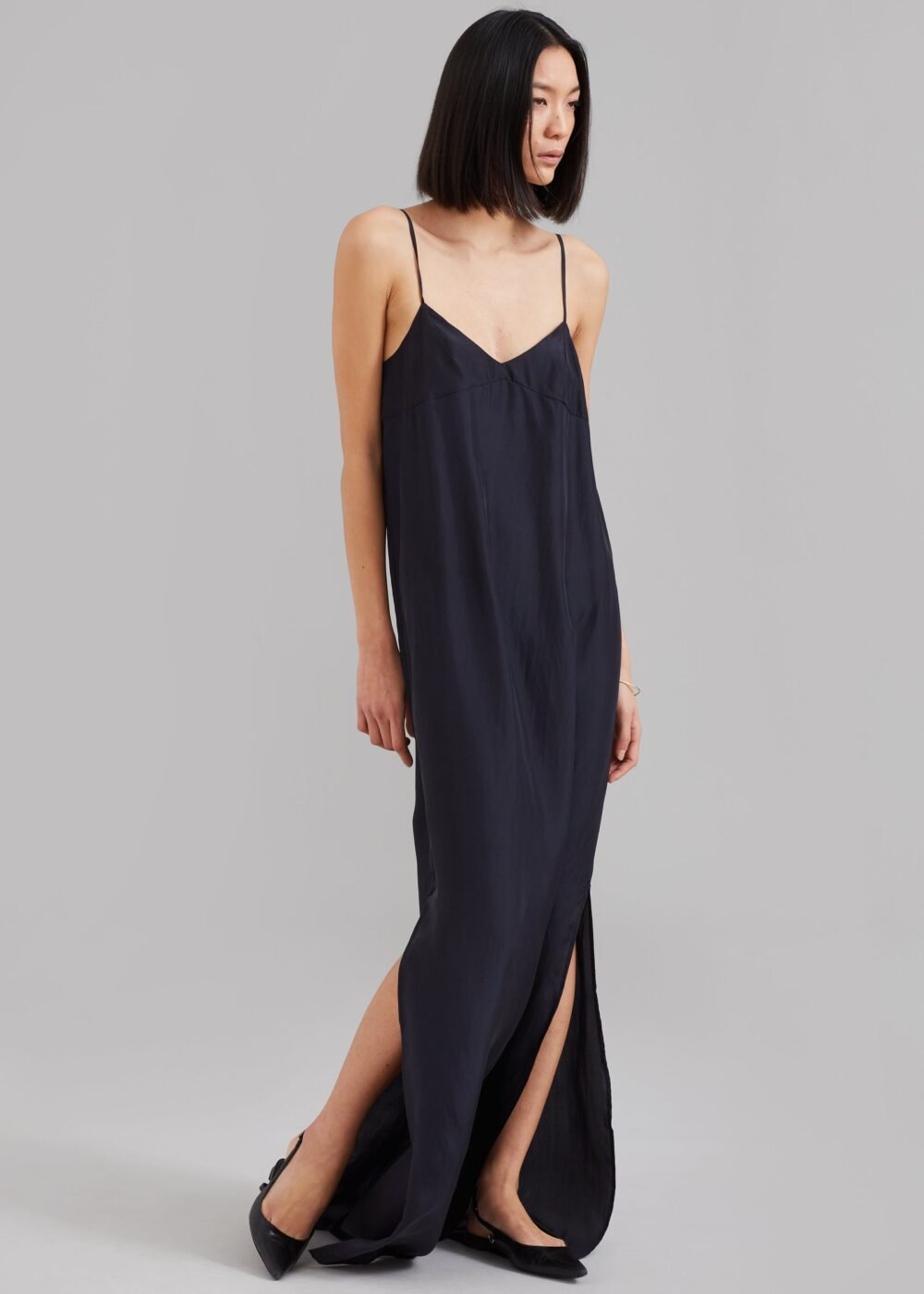 Sleeveless Maxi Dress - Navy - Image 4