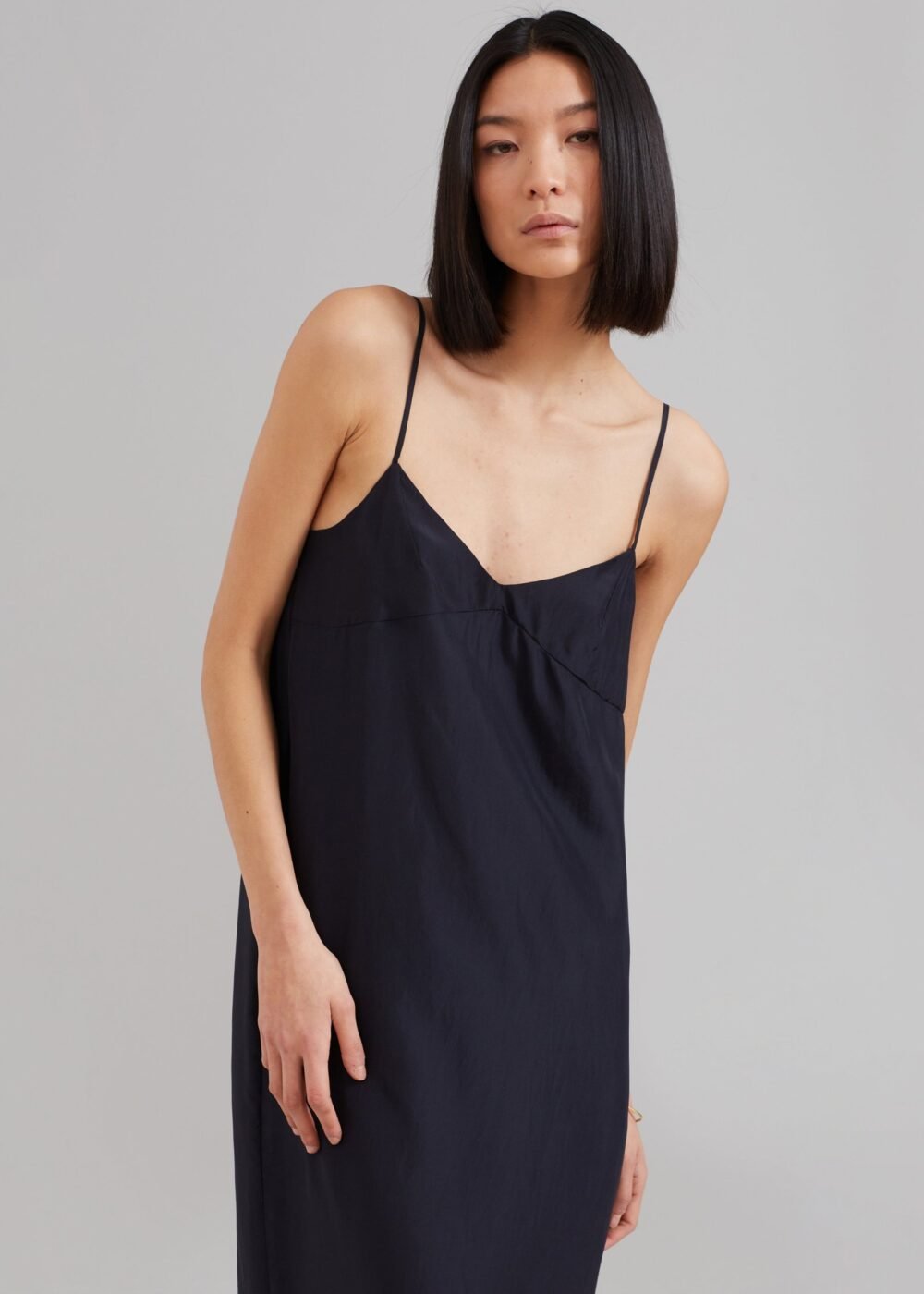 Sleeveless Maxi Dress - Navy - Image 3