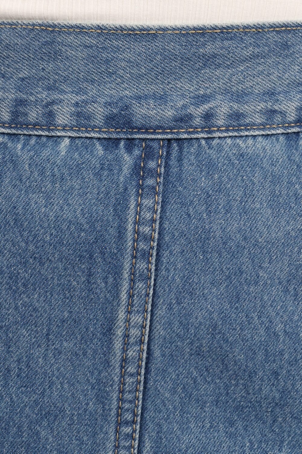 Denim Skirt - Mid Wash Denim - Image 8