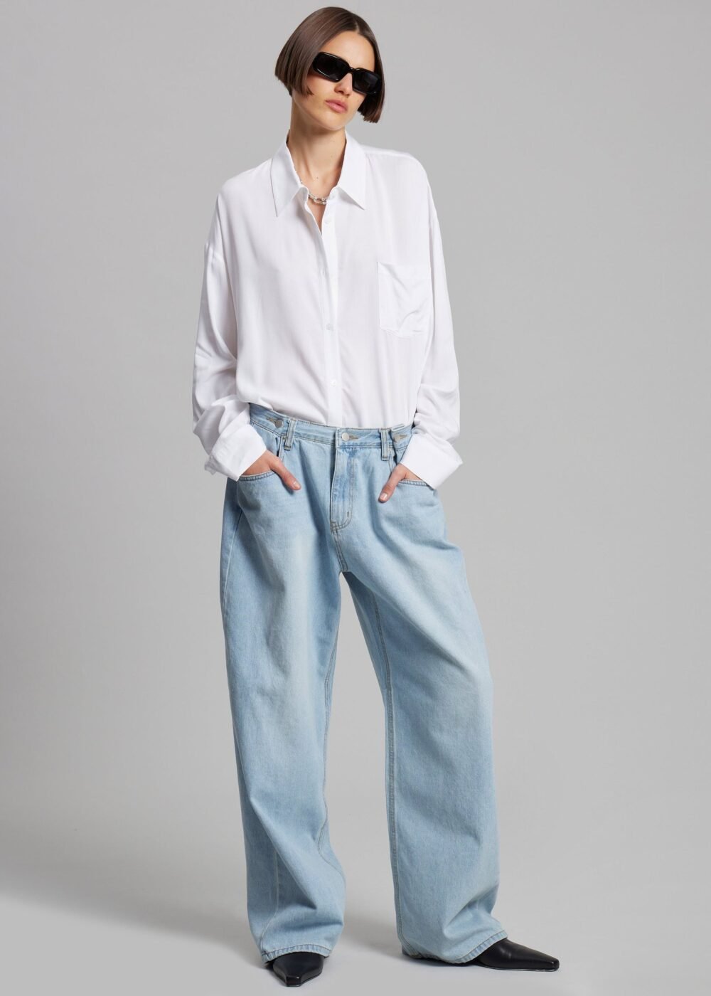 Denim Pants - Light Wash - Image 9