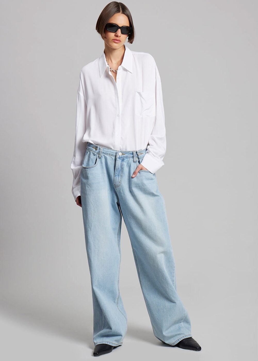 Denim Pants - Light Wash - Image 7