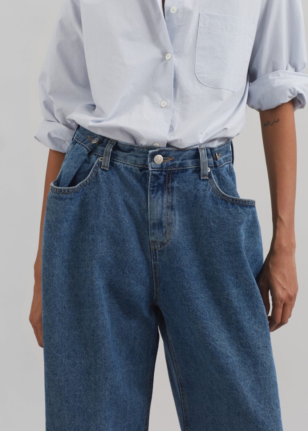 Denim Pants - Medium Wash - Image 3