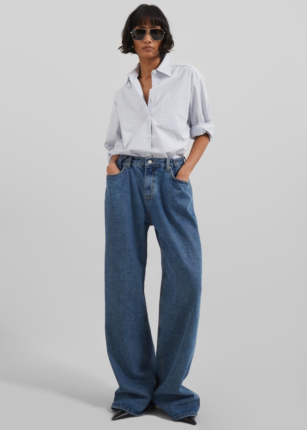 Denim Pants - Medium Wash - Image 4