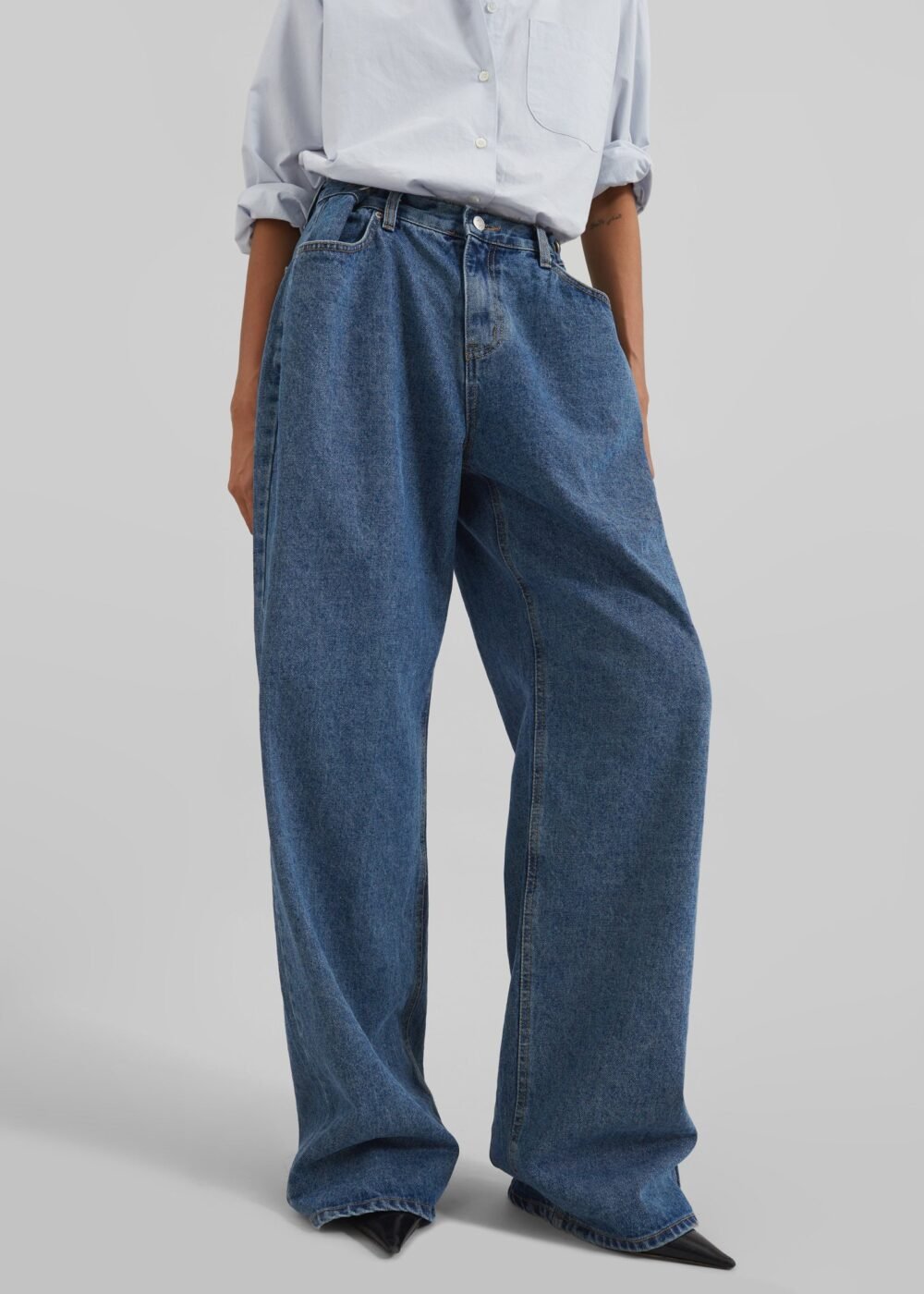 Denim Pants - Medium Wash - Image 5