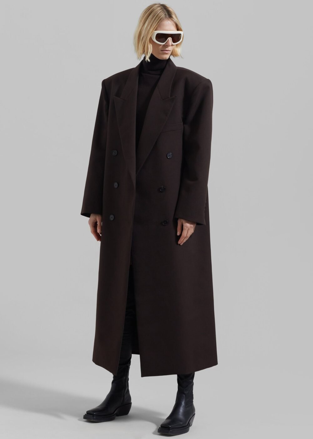 Long Coat - Brown - Image 5