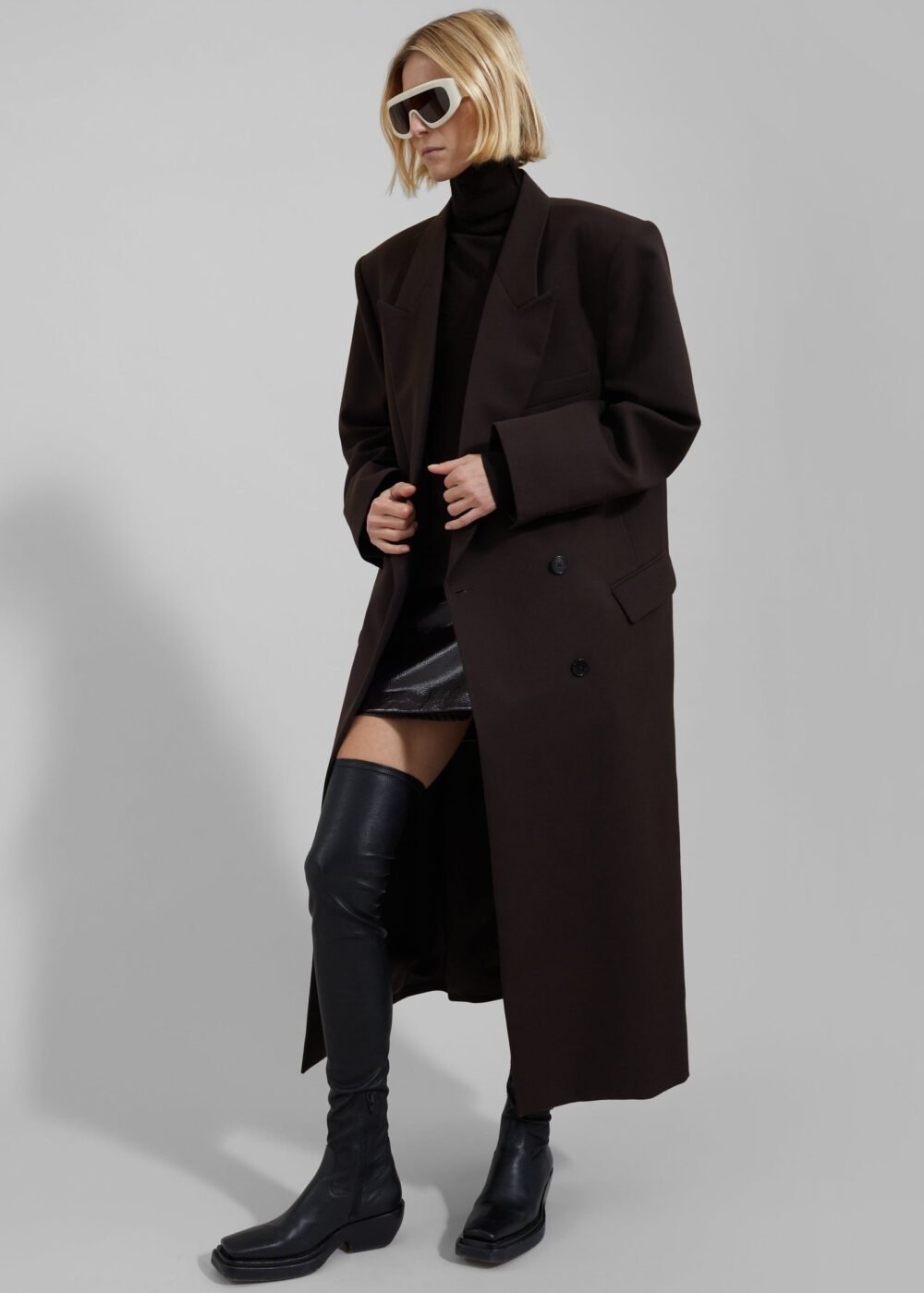 Long Coat - Brown - Image 7