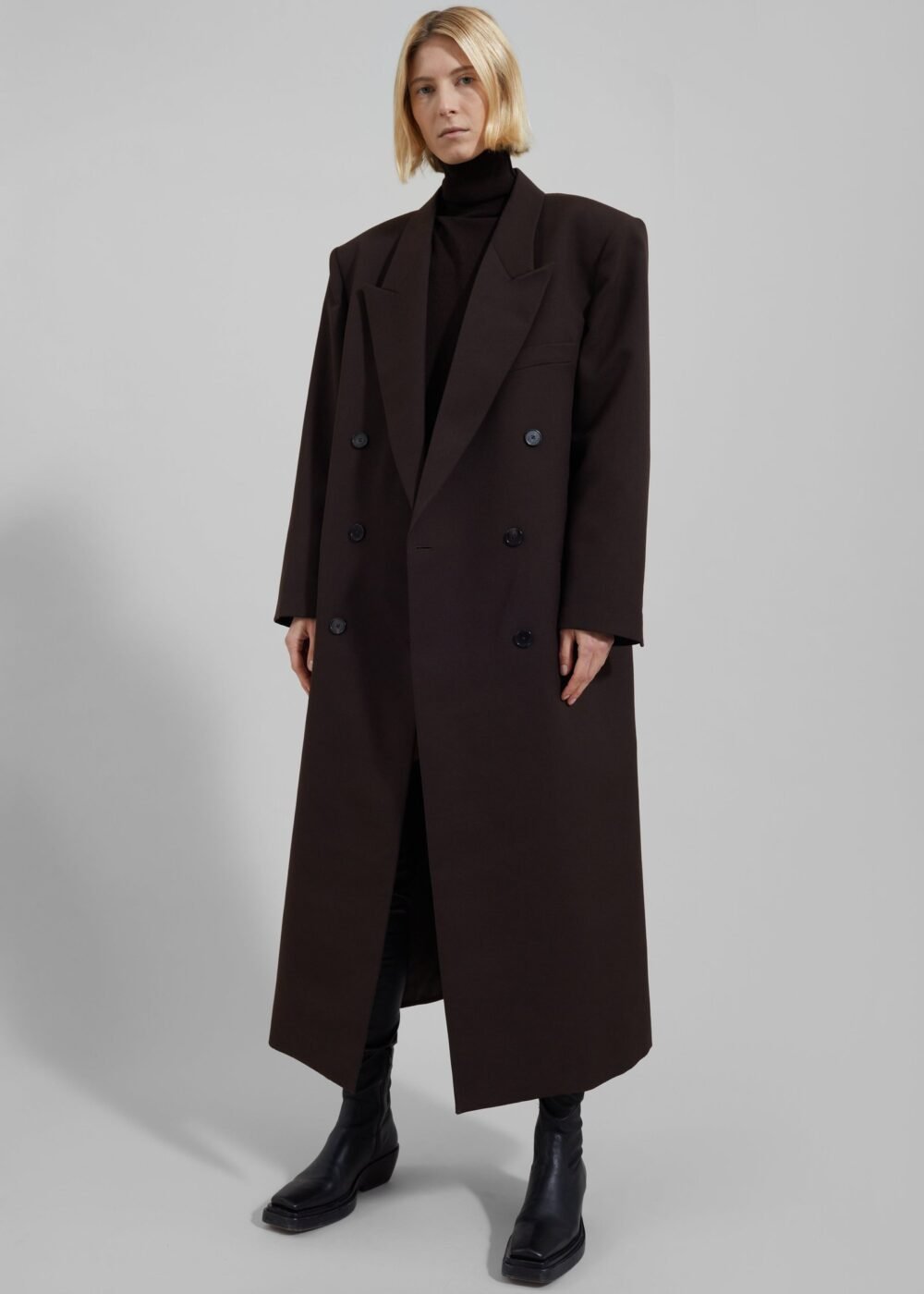 Long Coat - Brown - Image 8