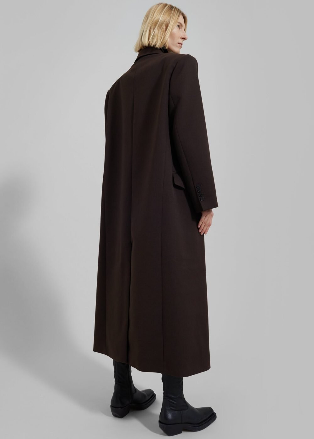 Long Coat - Brown - Image 9