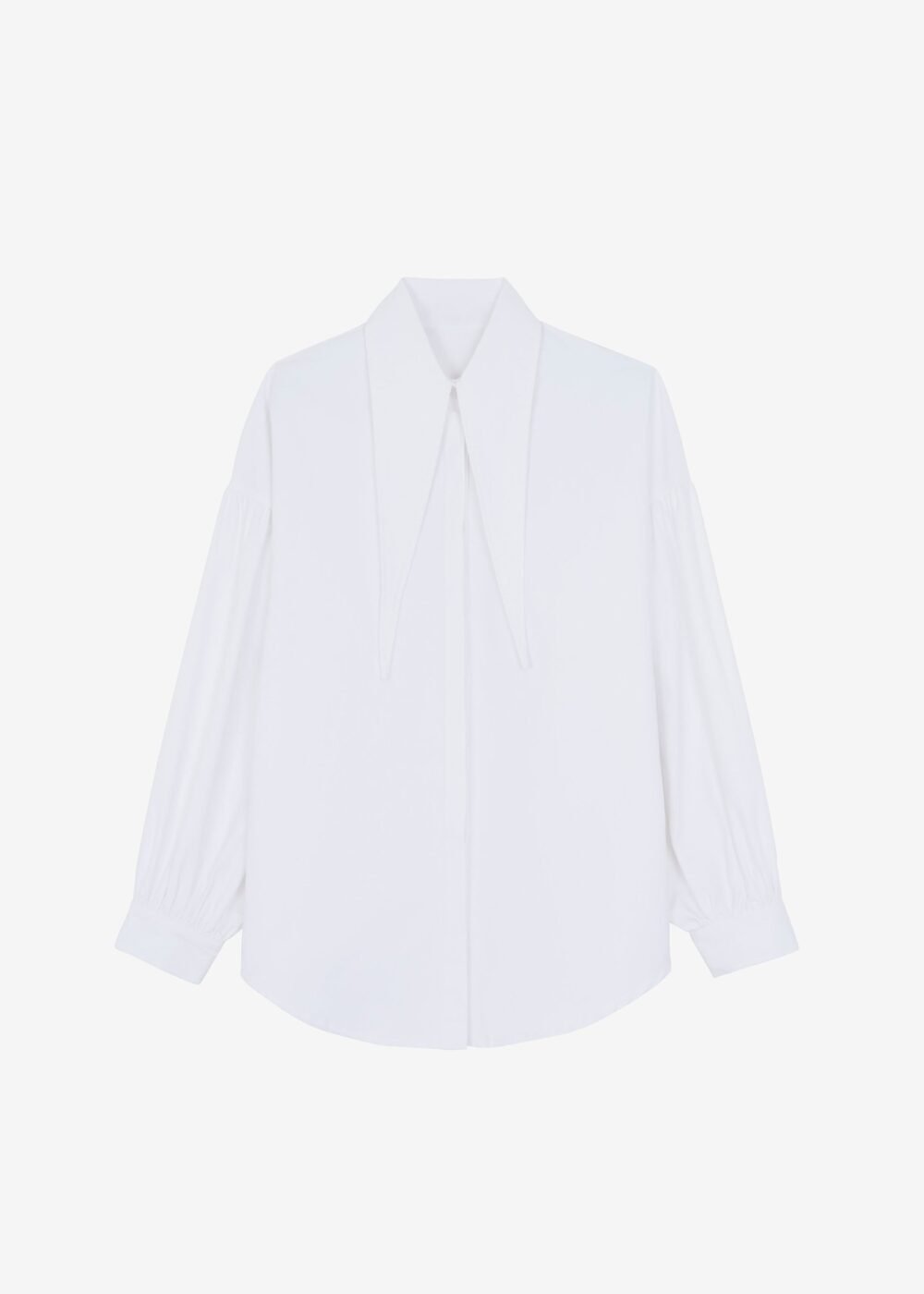 Long Collar Shirt - White - Image 12