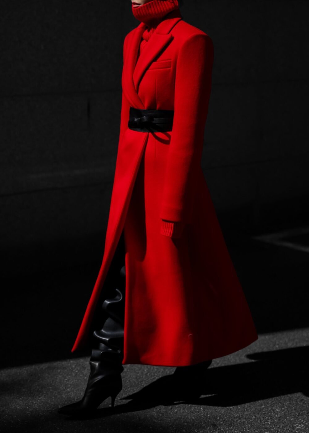 Long Coat - Red - Image 4