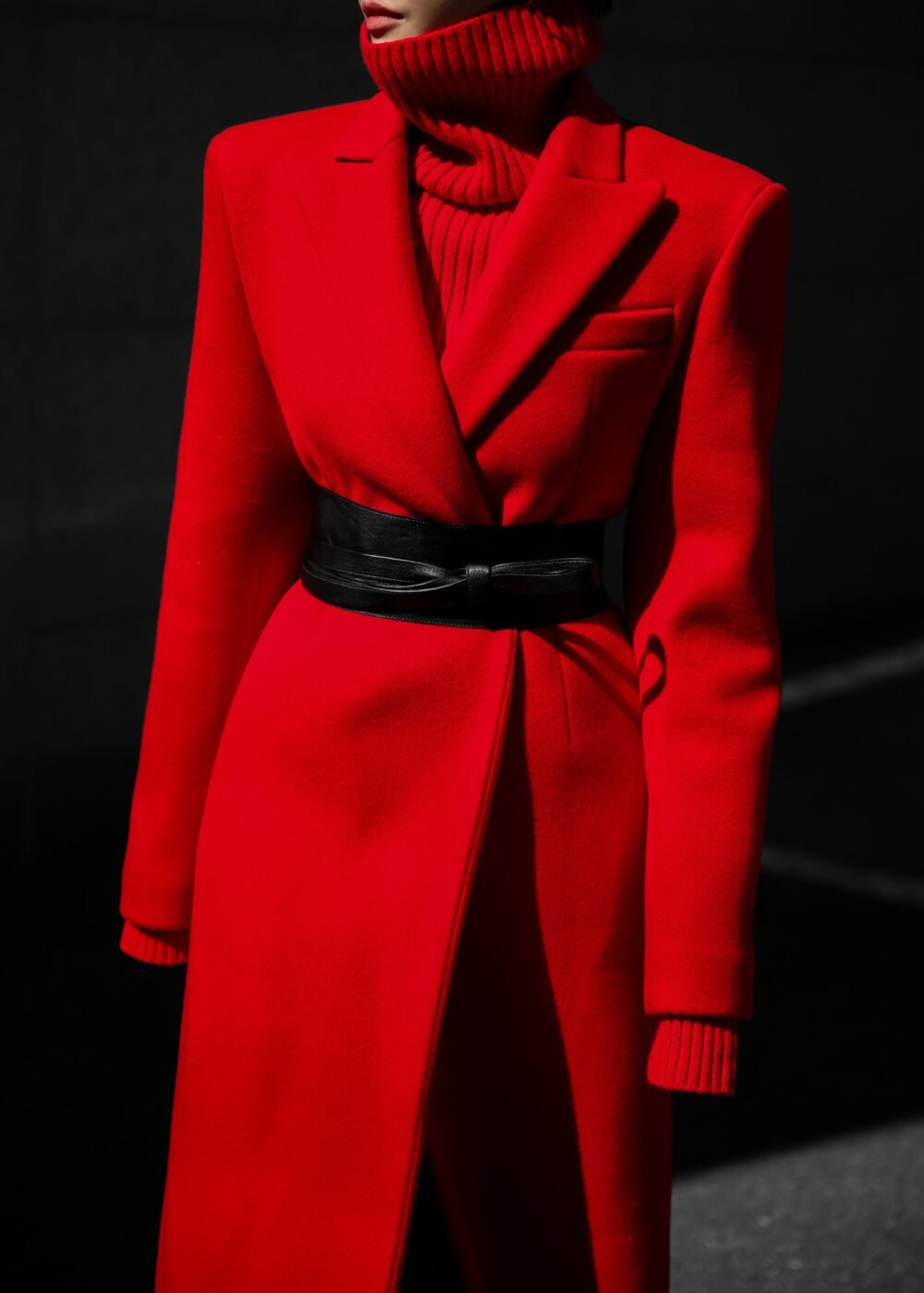 Long Coat - Red - Image 5