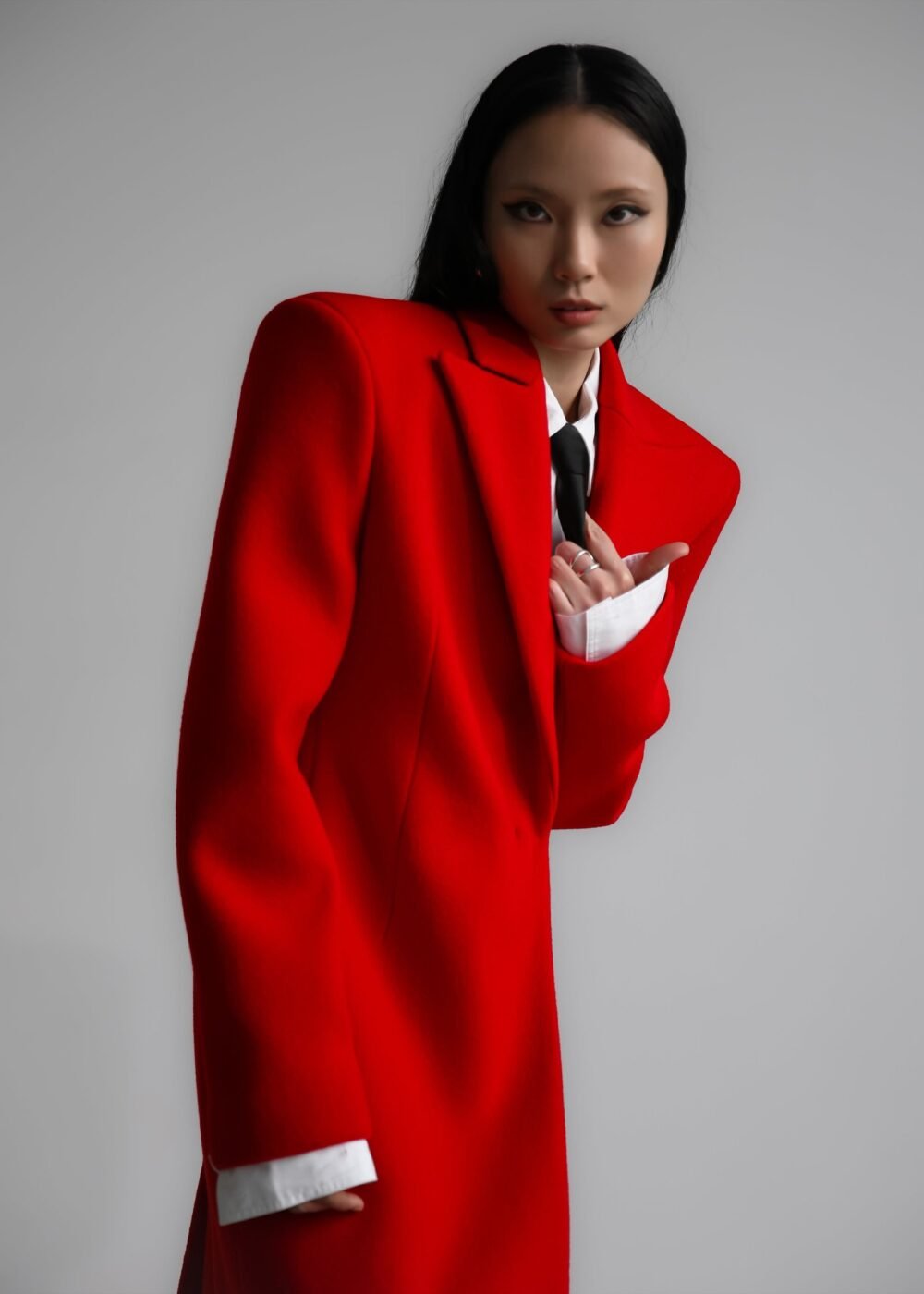 Long Coat - Red - Image 2