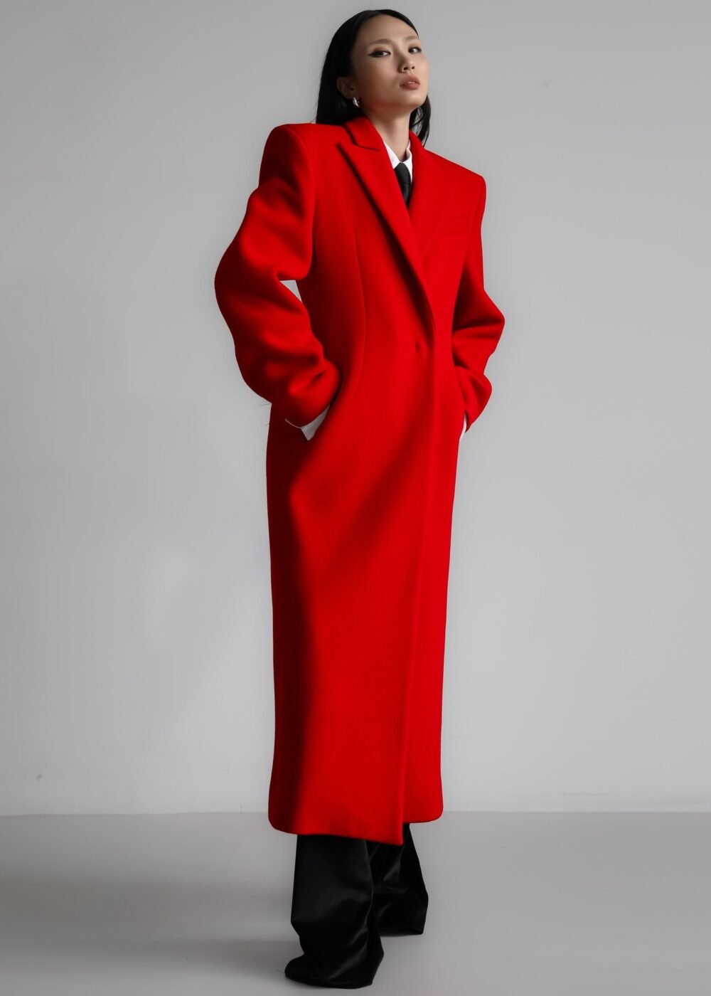 Long Coat - Red - Image 3