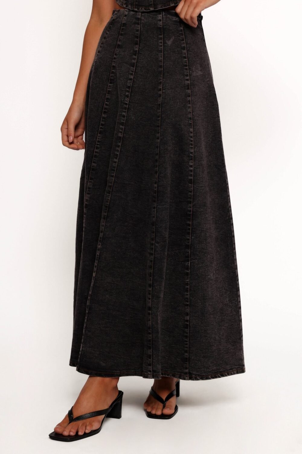 Midi Skirt - Black - Image 5