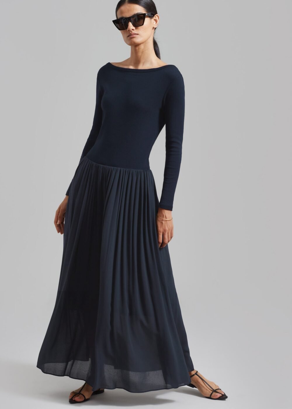 Skirt Maxi Dress - Navy