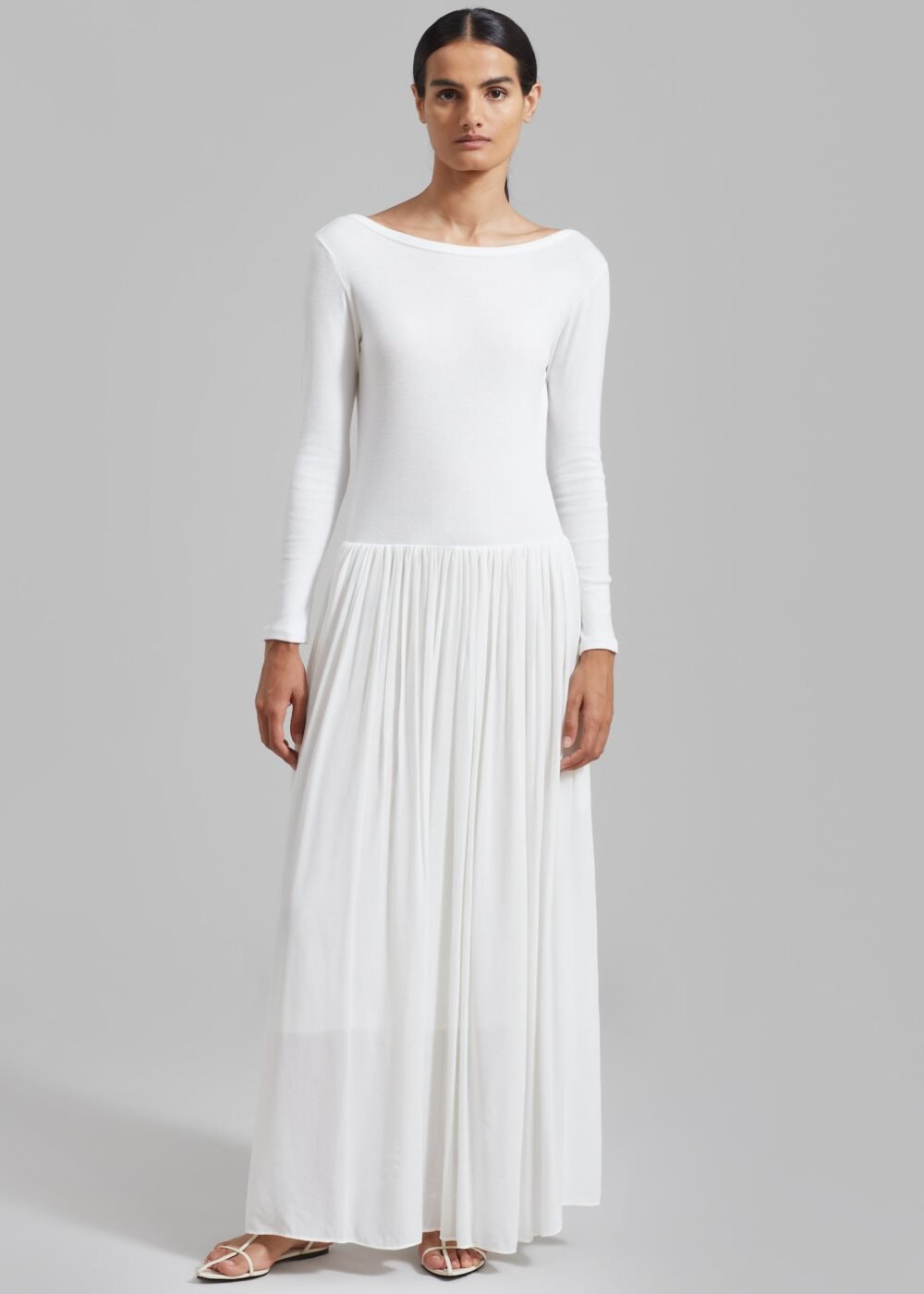 Skirt Maxi Dress - White - Image 8