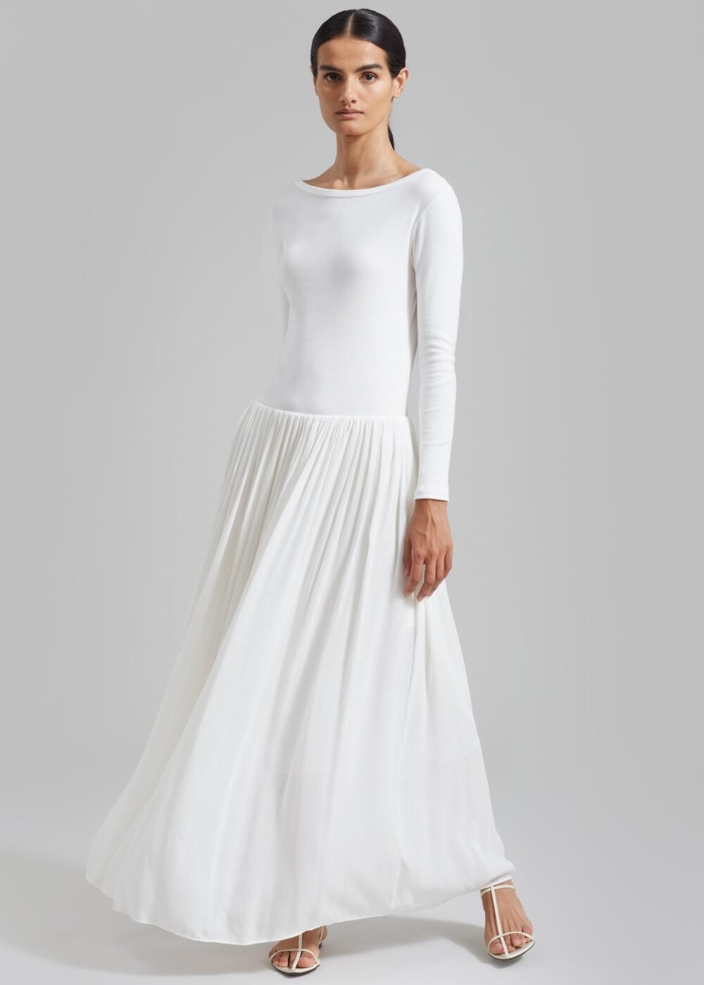 Skirt Maxi Dress - White - Image 6