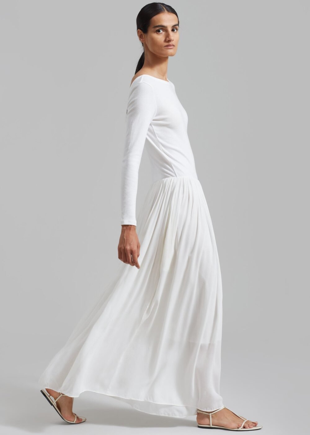 Skirt Maxi Dress - White