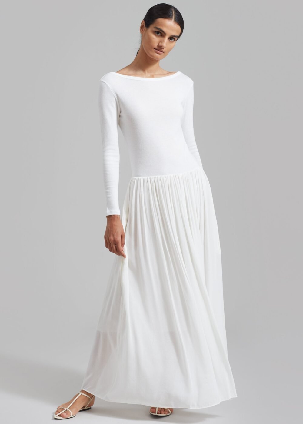 Skirt Maxi Dress - White - Image 7