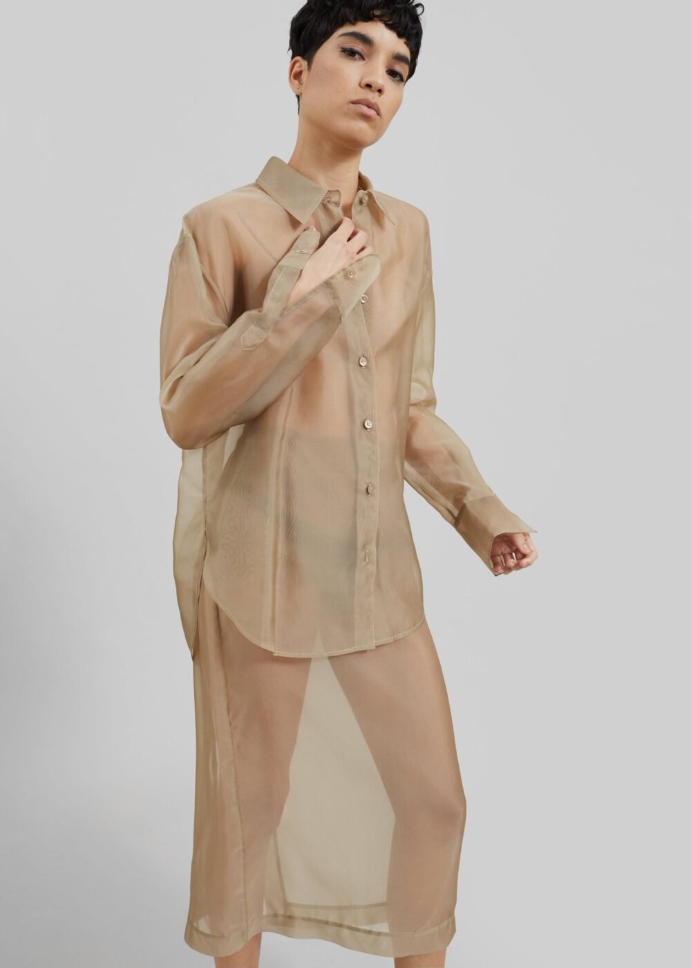 Sheer Shirt - Desert Sand