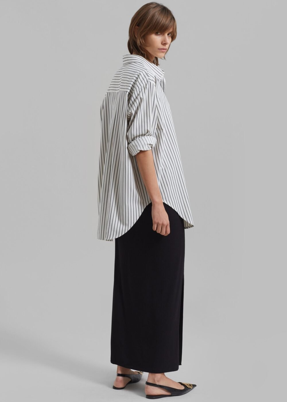 Pocket Shirt - White/Black Stripe - Image 7