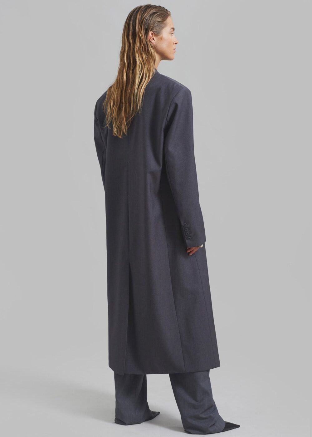 Long Coat - Grey - Image 8