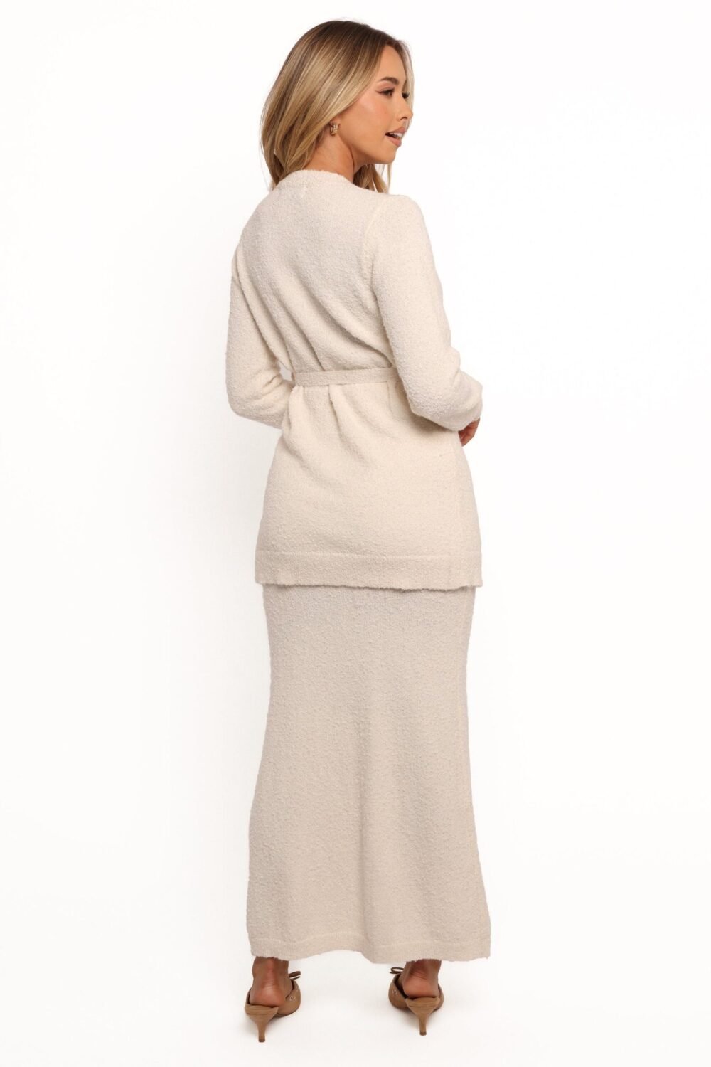 Knit Midi Skirt - White - Image 6