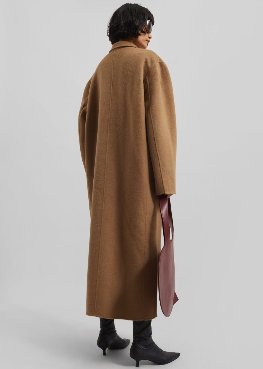 Oversized Wool Coat - Camel - Image 8