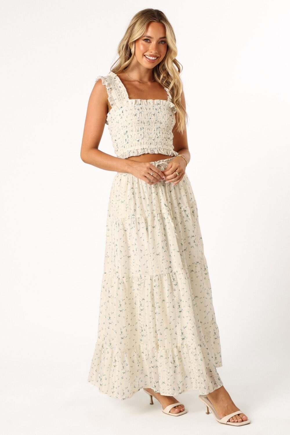 Maxi Skirt - Blue Floral - Image 9